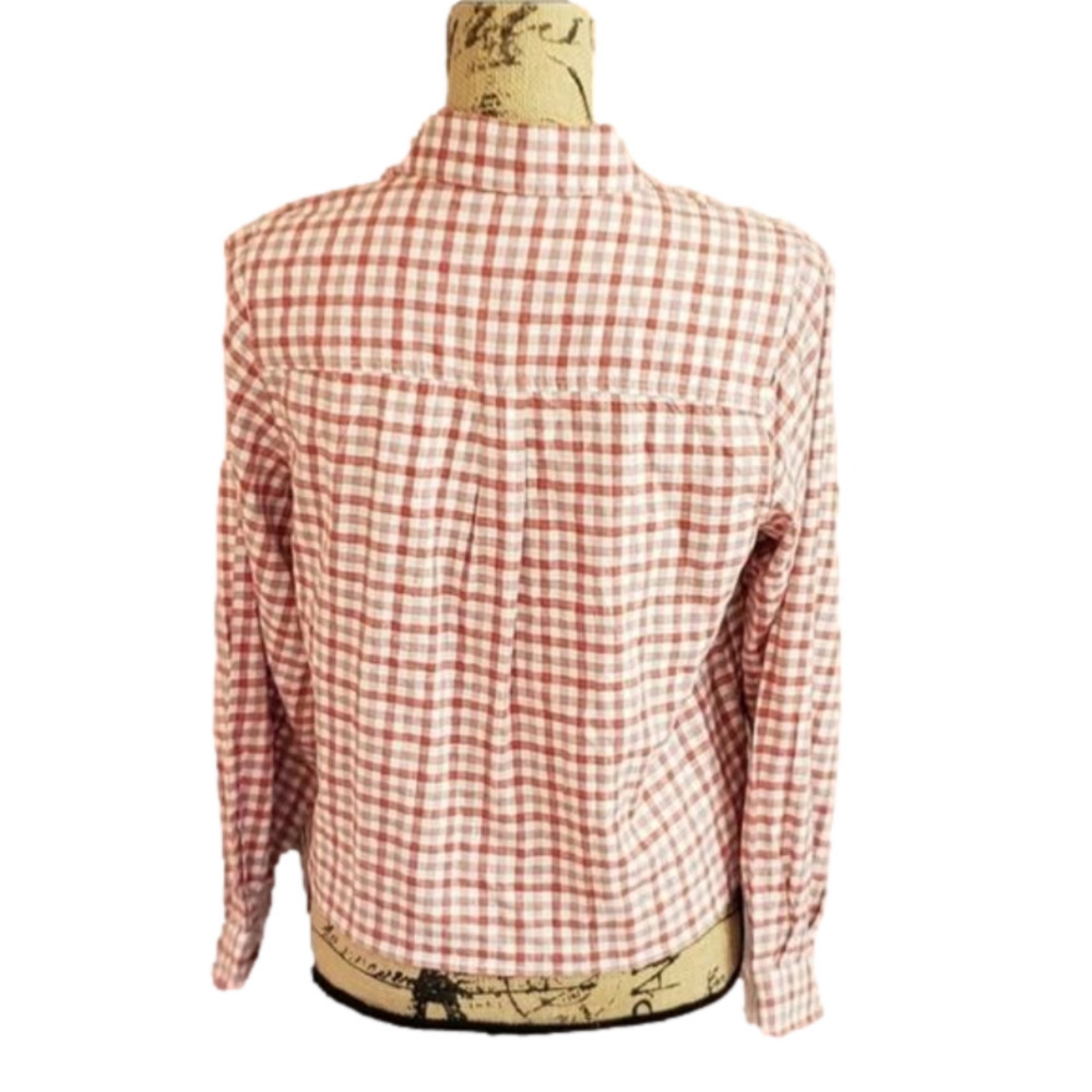 Marine Layer Long Crop Button Down Shirt - Picture 2 of 5